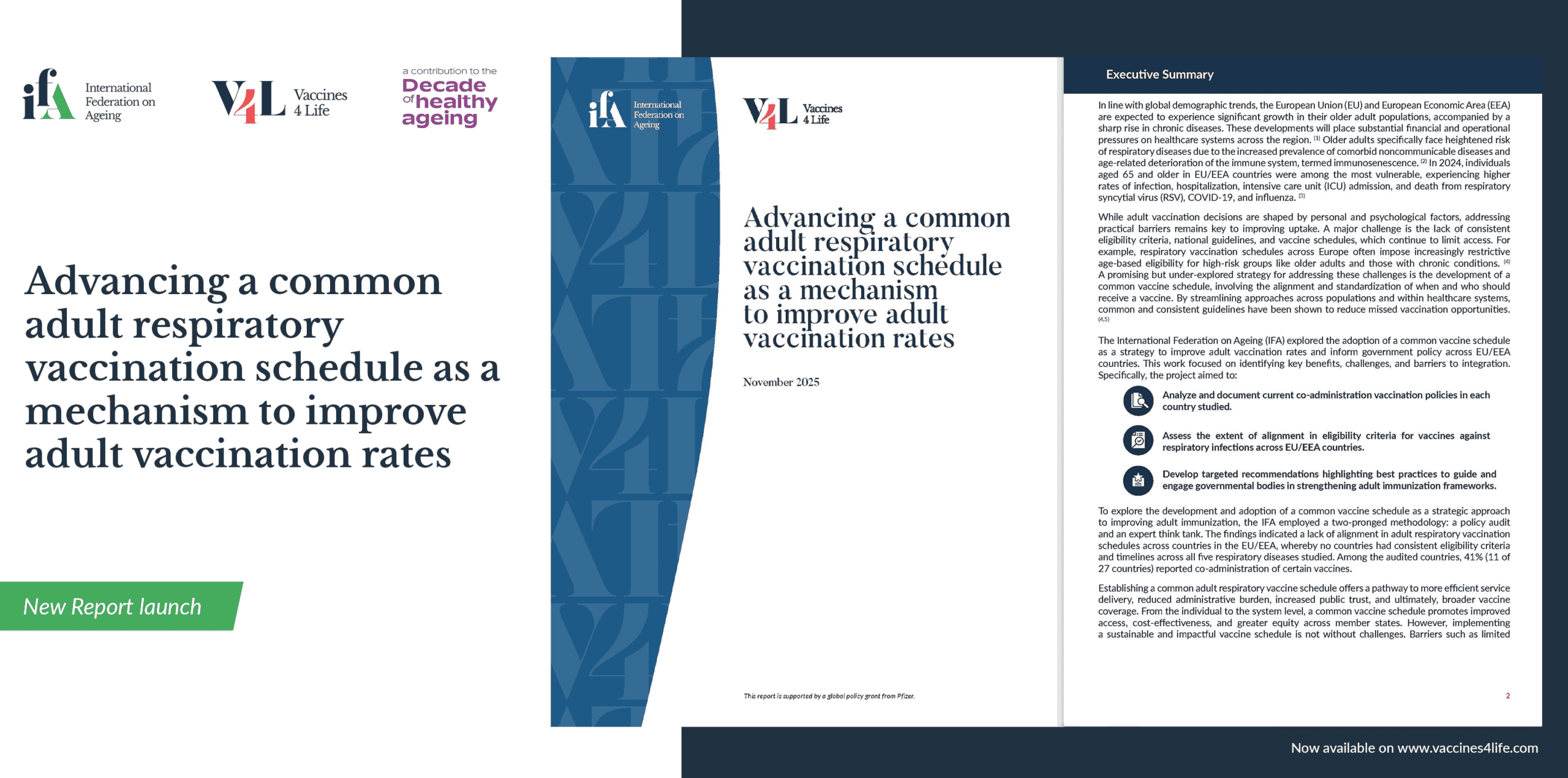Advancing a common adult respiratory vaccination schedule as a mechanism to improve adult vaccination rates Stakeholder Showcase banner
